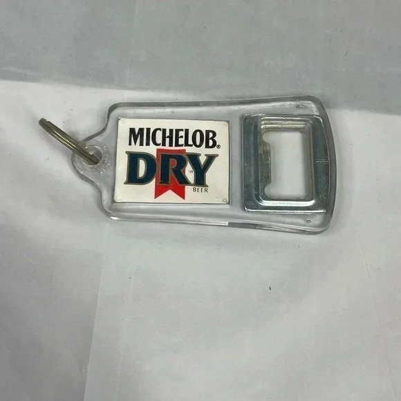 Vintage Michelob Dry Lucite Keychain Bottle Opener - Picture 1 of 2